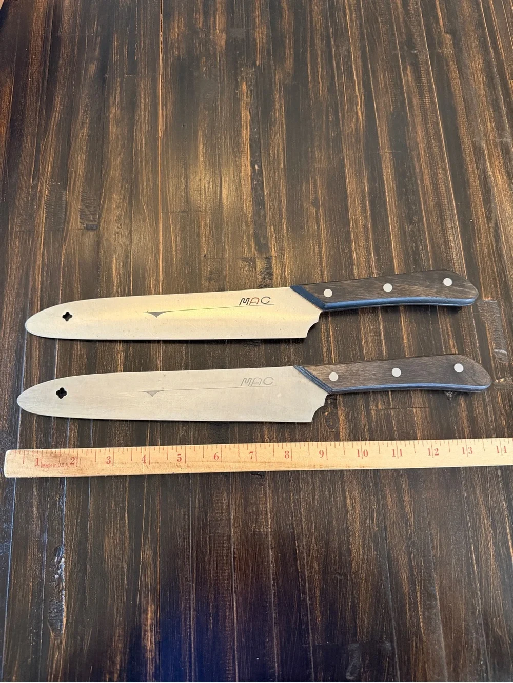 Not available MAC Japan Slicing Carving Knives Lot of 2 Pakkawood Handles